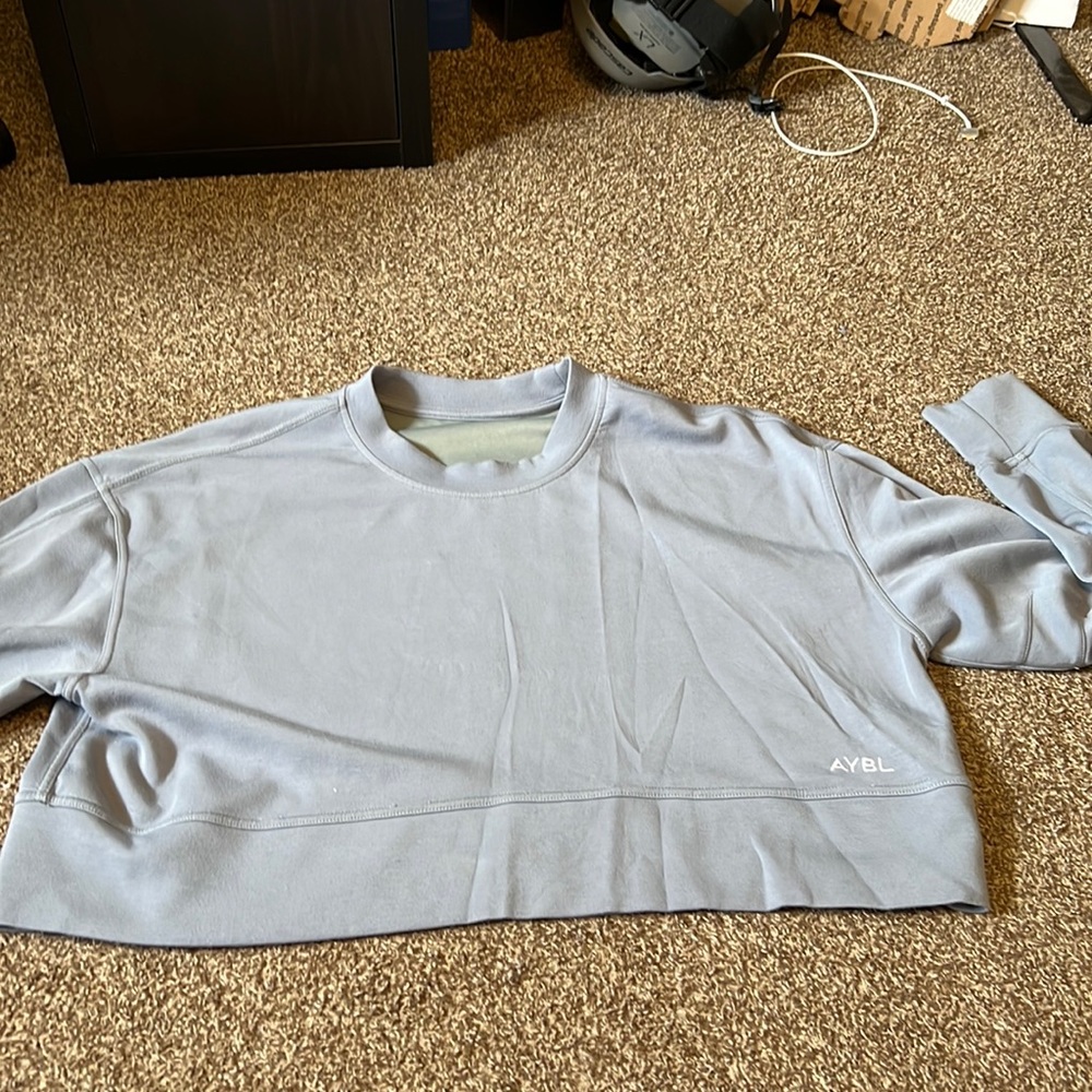 Aybl Blue Crop Long Sleeve